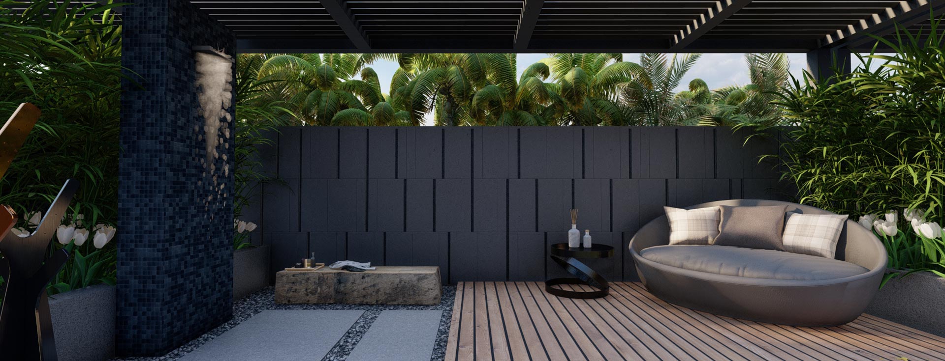 Luxury Rooms with Open Air Shower Nirvana